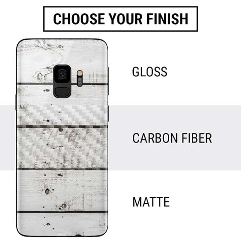 Weathered Wood Galaxy S9 Skin